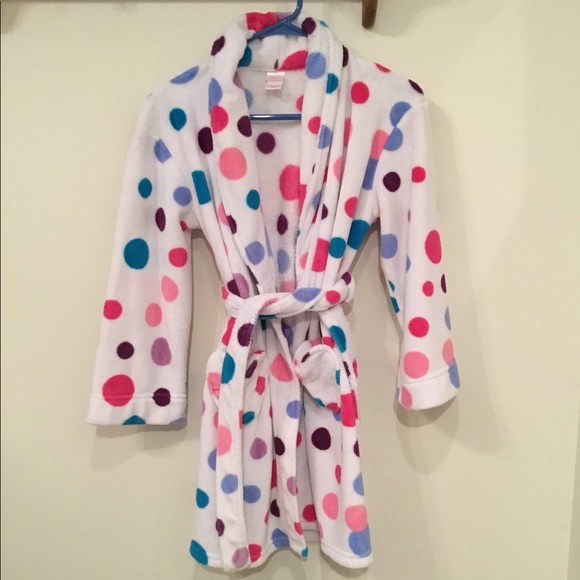 Xhilaration Other - Xhilaration Polka Dot Fleece Robe